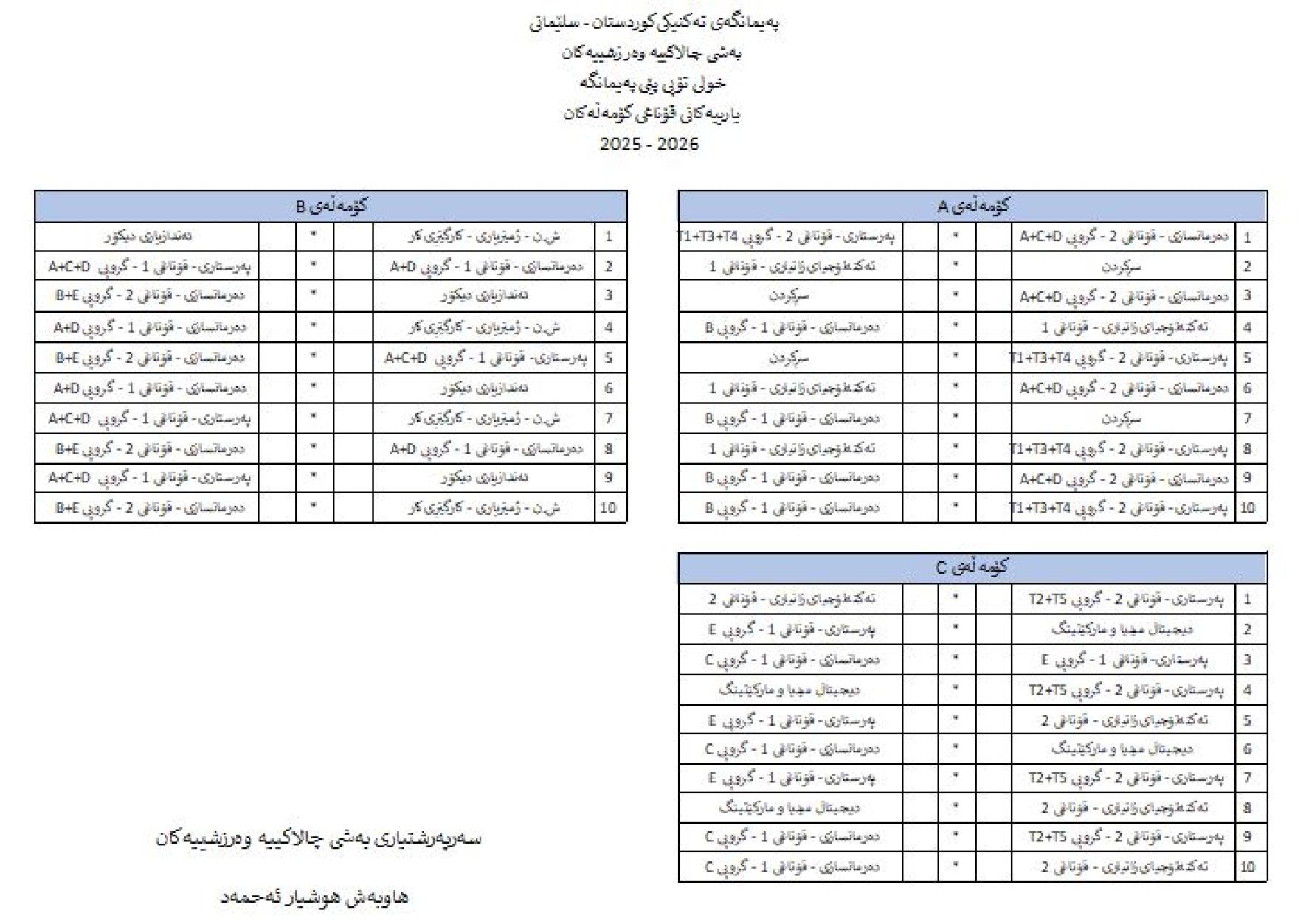 course